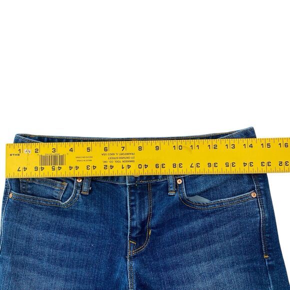 Gap 1969 Curvy Bootcut Jeans Low Rise Stretch Blue Womens 27 Short - Picture 6 of 10